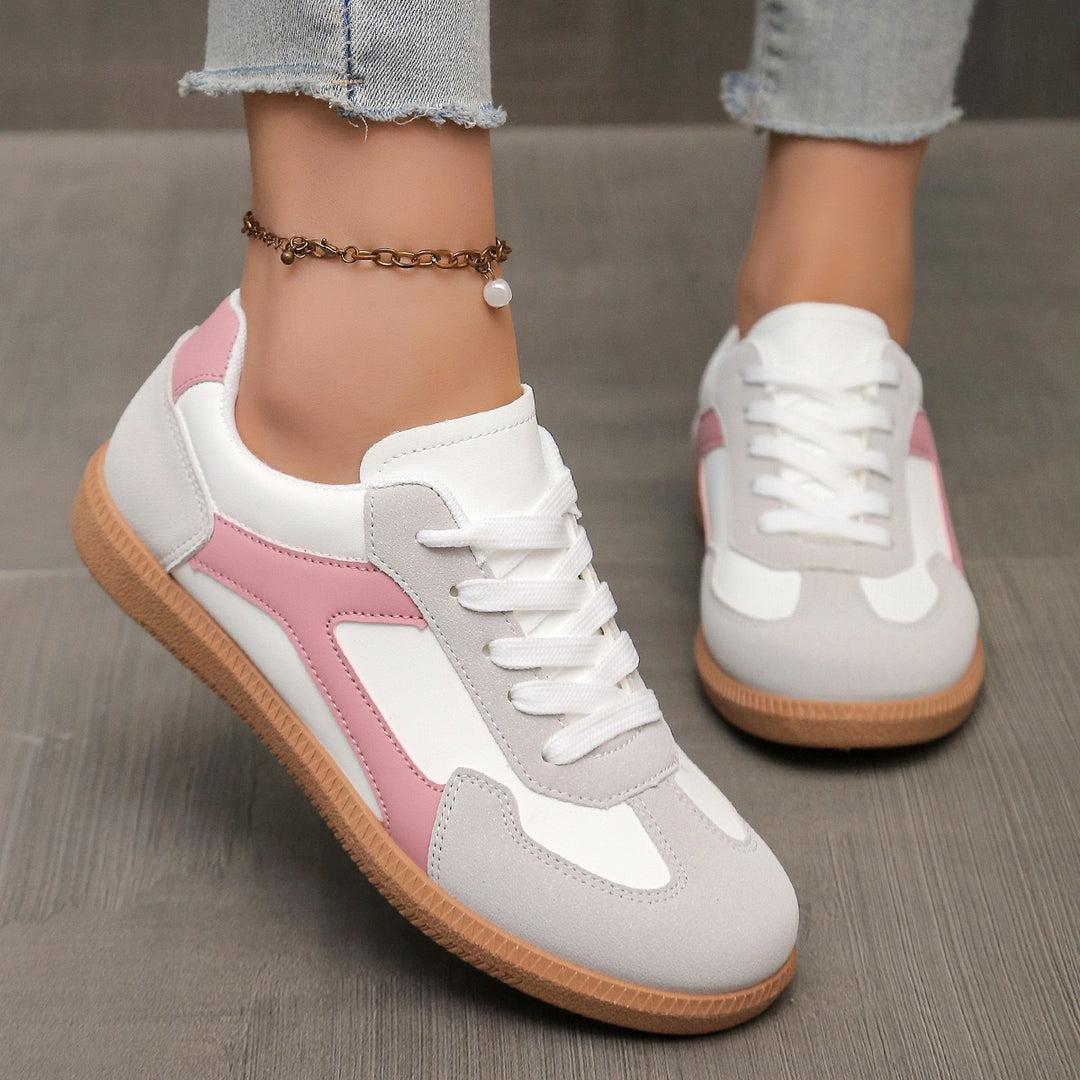 Damen Retro-inspirierte Schnür-Sneaker mit gepolstertem Komfortfußbett Drune