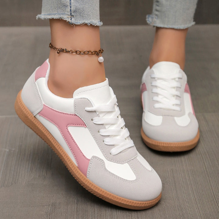Damen Retro-inspirierte Schnür-Sneaker mit gepolstertem Komfortfußbett Drune