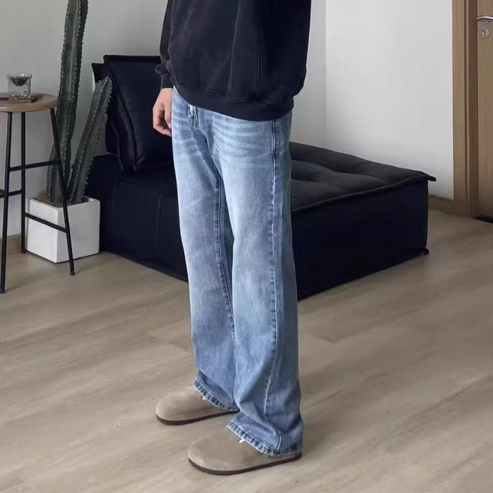 Herren Modische Bootcut Jeans Drune