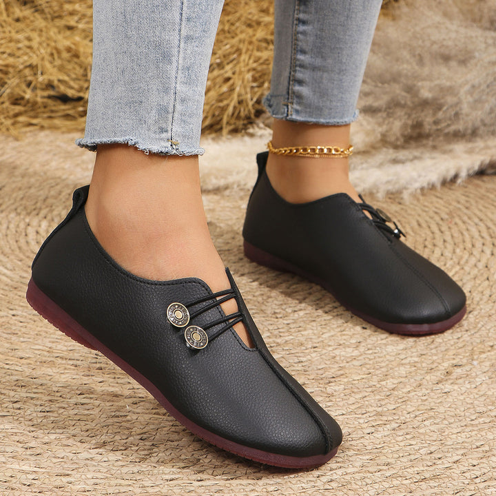 Damen Mokassins mit modischem Schnürdesign und eleganten Akzenten Drune