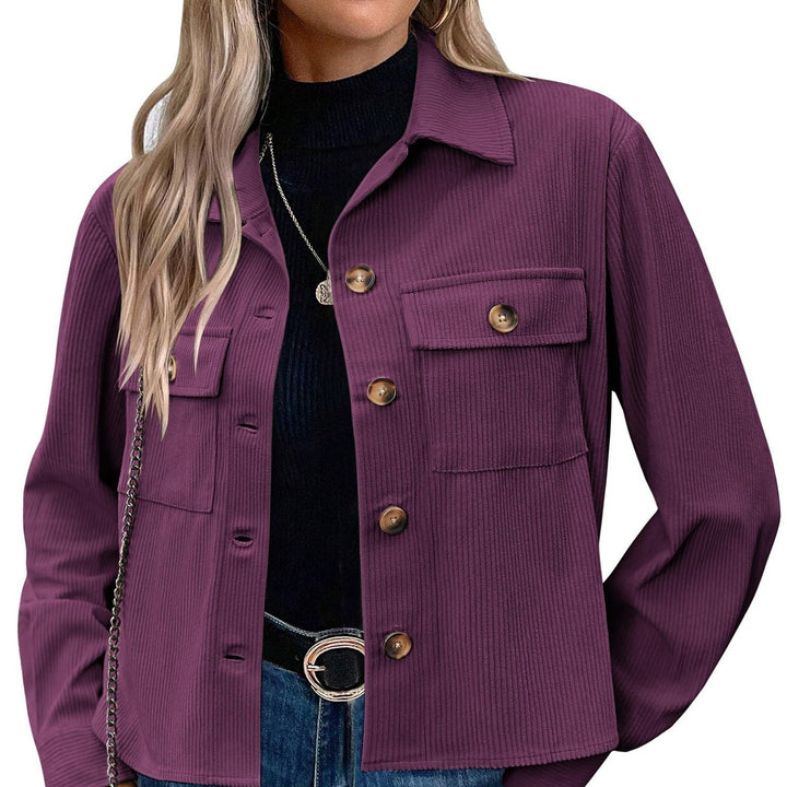Drune | Damen Cordjacke mit Brusttaschen