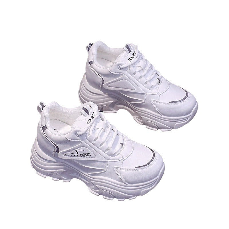 Damen Chunky Sneakers mit atmungsaktiver Mesh-Oberfläche und dämpfender Sohle Drune