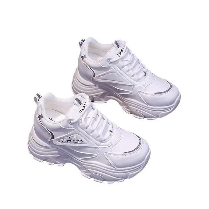 Damen Chunky Sneakers mit atmungsaktiver Mesh-Oberfläche und dämpfender Sohle Drune