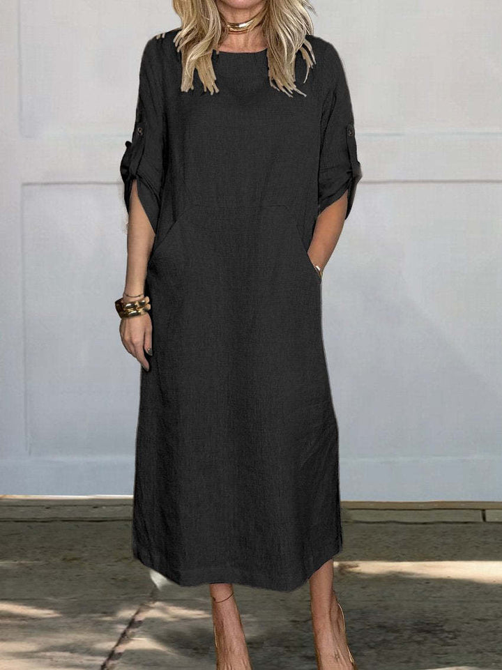 Damen Leichte Sommerkleid Drune