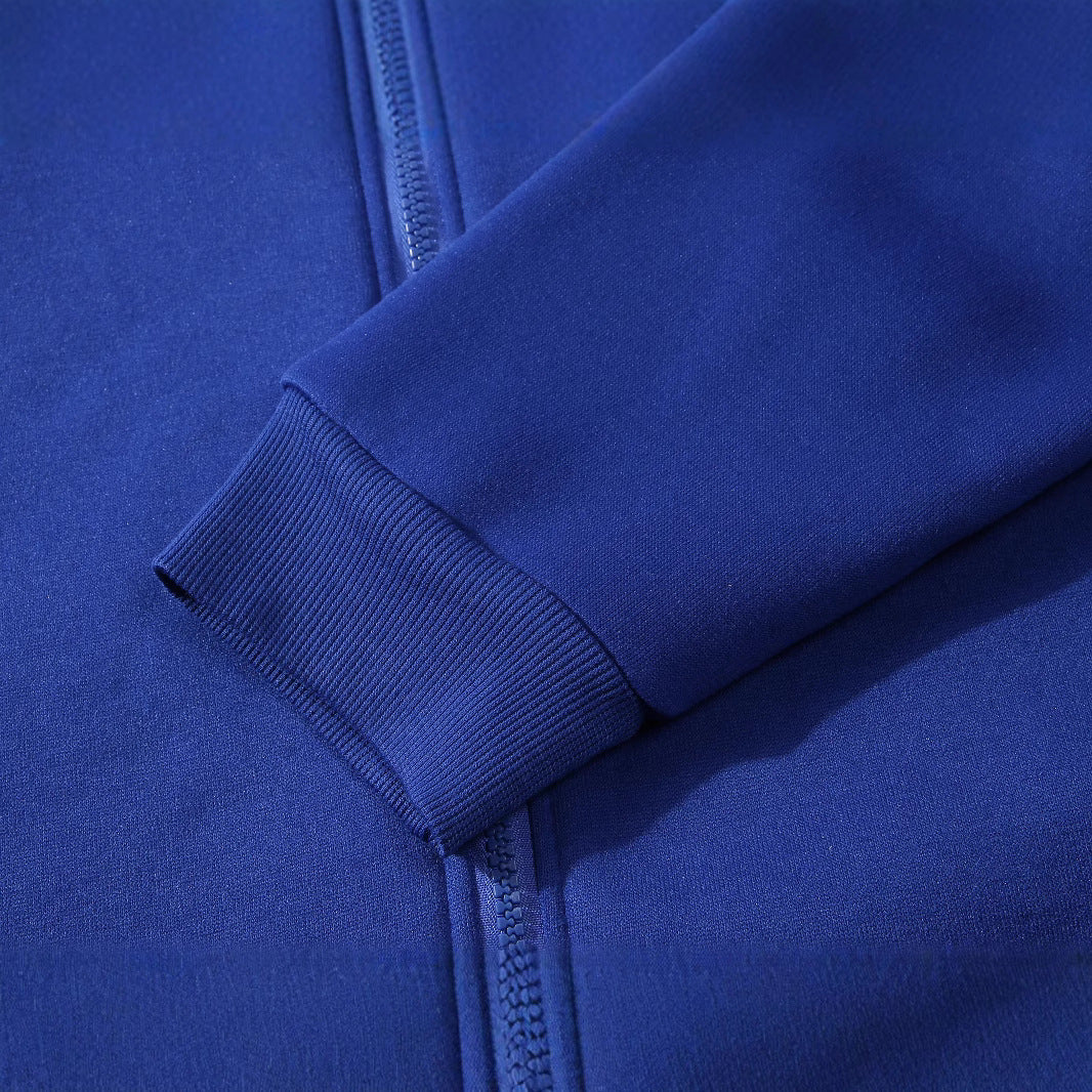 Herren nan Slim-Fit Kapuzensweatjacke mit mittigem Reißverschluss, doppellagiger Kapuze und praktischen Eingrifftaschen Drune