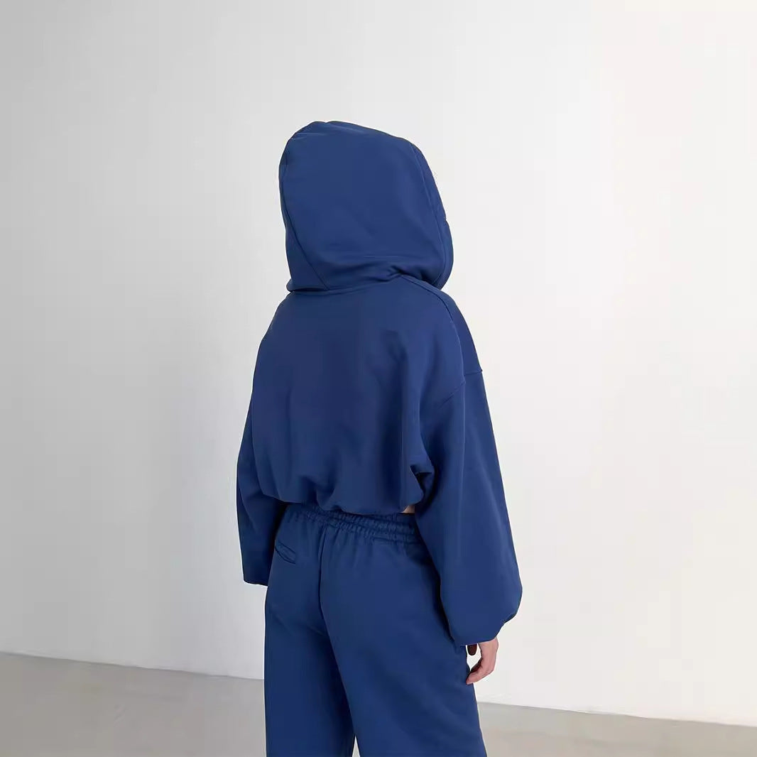 Damen lässiger Hoodie und weit geschnittene Hose Drune
