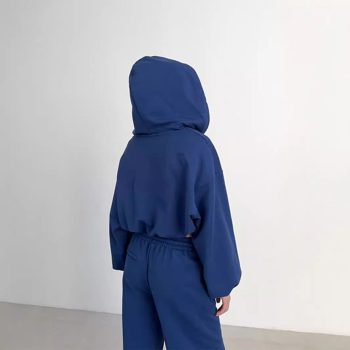 Damen lässiger Hoodie und weit geschnittene Hose Drune