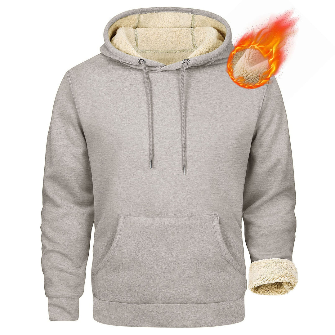 Herren Fleece-Kapuzenpullover mit innenliegendem Kuschelfutter Drune