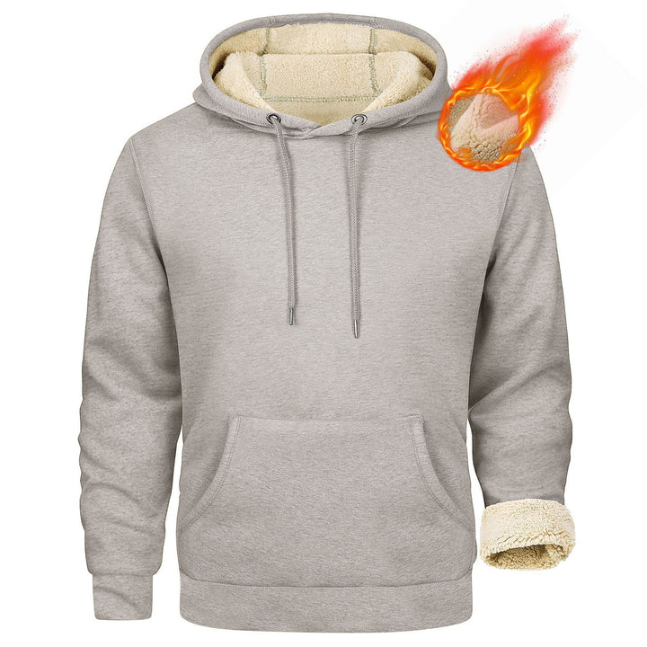 Herren Fleece-Kapuzenpullover mit innenliegendem Kuschelfutter Drune