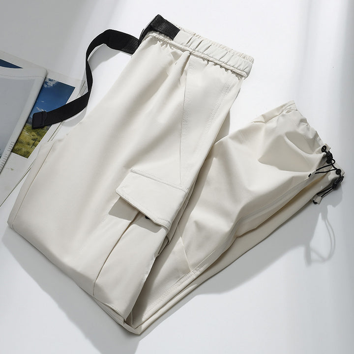 Herren Cargo-Jogginghose mit elastischem Bund, Kordelzug, verstellbarem Beinabschluss und aufgesetzten Taschen Drune