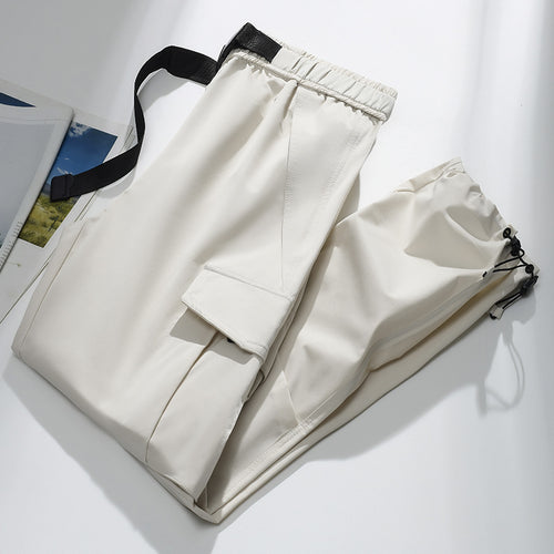 Herren Cargo-Jogginghose mit elastischem Bund, Kordelzug, verstellbarem Beinabschluss und aufgesetzten Taschen Drune