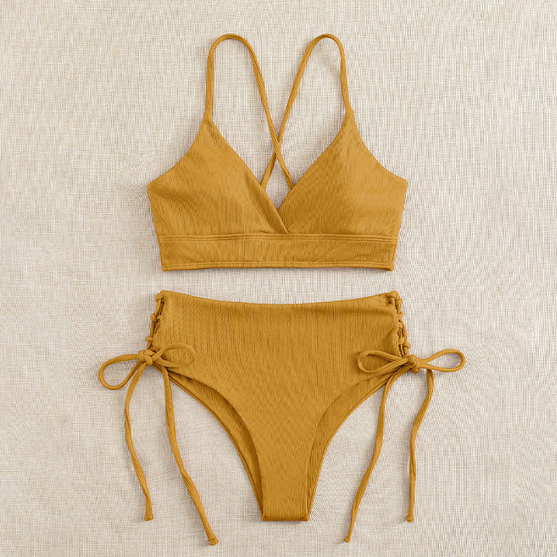 Damen Triangel-Bikini mit raffinierten Kordeldetails Drune