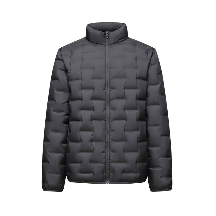 Herren Ultraleichte gesteppte Isolationsjacke mit Stehkragen und minimalistischem Design Drune