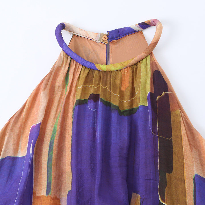 Damen Maxikleid mit modernem Farbverlauf Drune