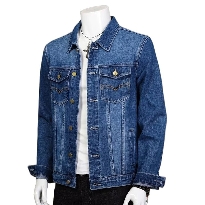 Herren Klassische Denimjacke mit modernen Details Drune