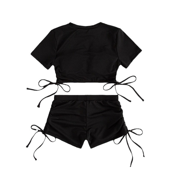 Damen Crop-Top und Shorts Set Drune