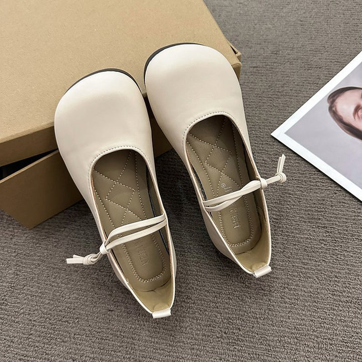 Damen Ballerinas mit elegantem Riemchen und flexiblem Innenfutter Drune