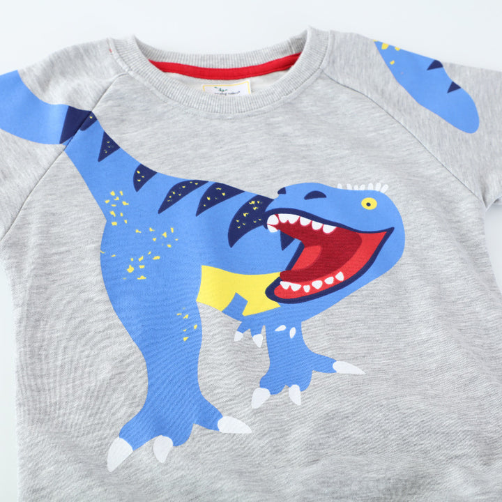 Jungen Sweatshirt mit lebhaftem Dinosaurier-Motiv Drune