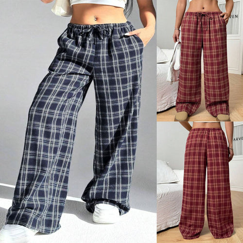 Damen Karierte Freizeithose Drune