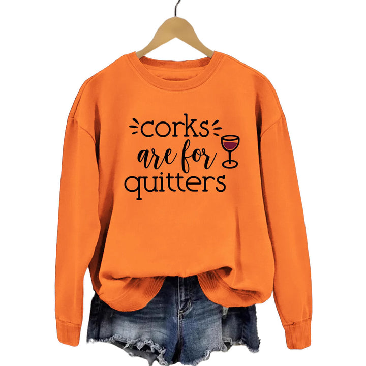 Damen Sweatshirt mit kreativem Spruch und lässigem Schnitt Drune