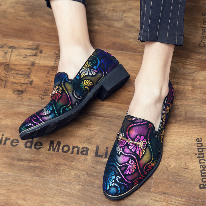 Herren eleganter Slip-On Loafer mit dekorativem Metalldetail, spitzer Form und gepolstertem Komfortfußbett Drune