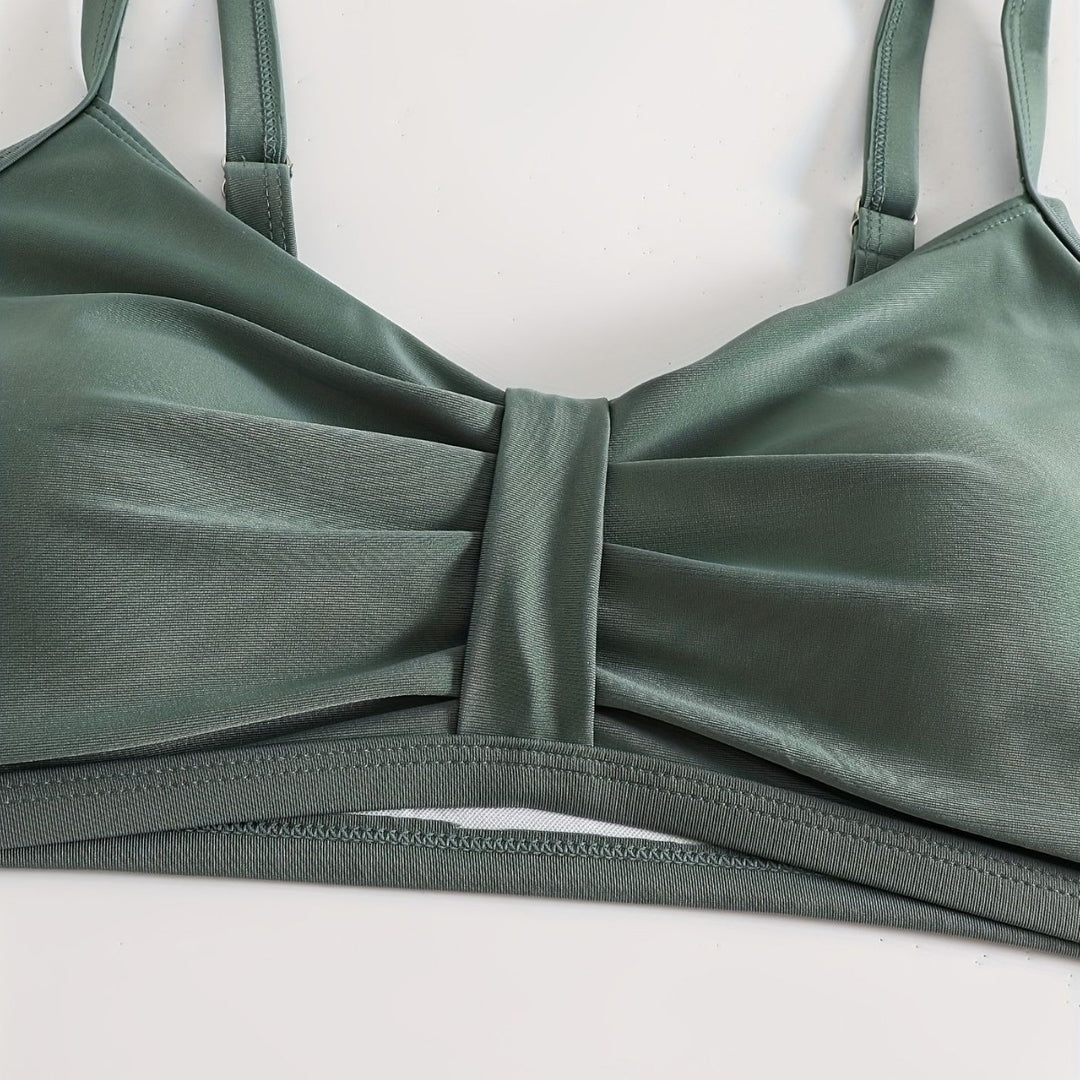 Damen Sportliches Bikini-Set mit innovativem Rüschendesign Drune