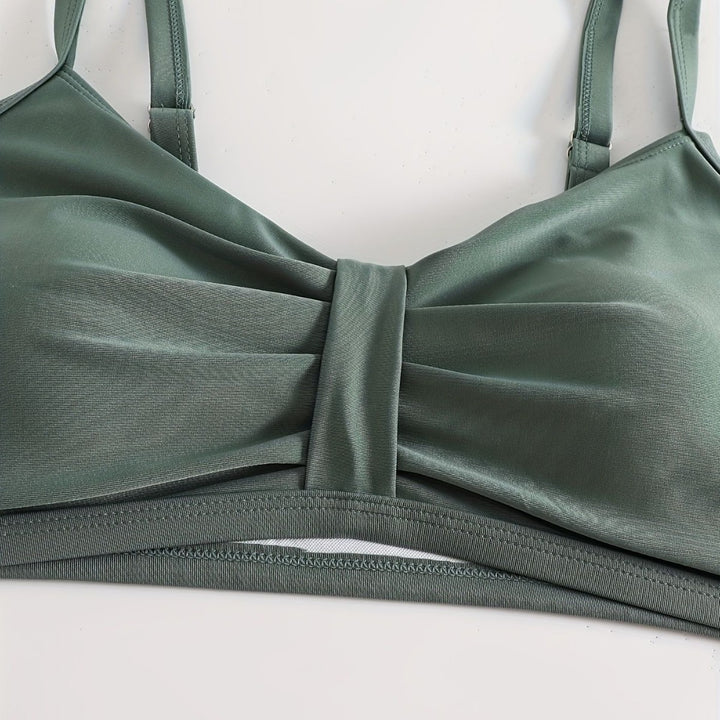 Damen Sportliches Bikini-Set mit innovativem Rüschendesign Drune