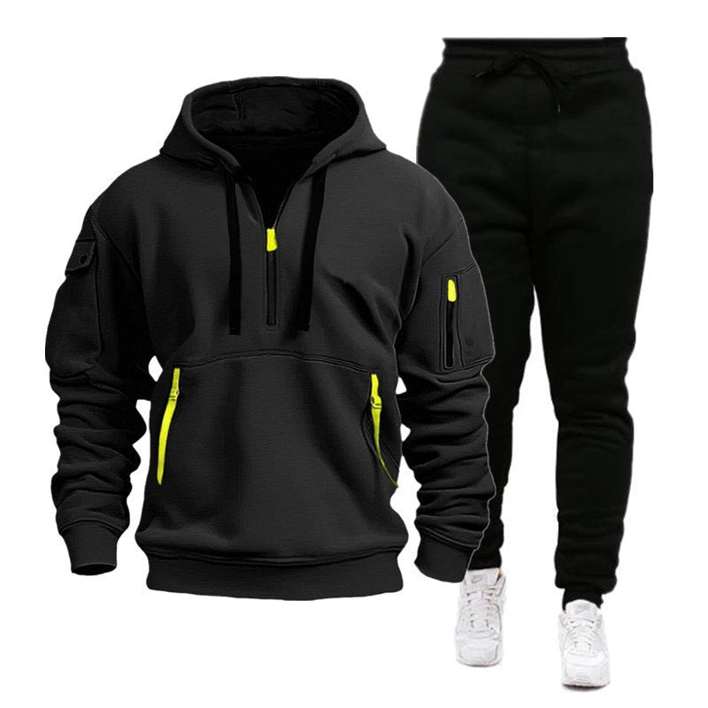 Damen Sportlicher Freizeitanzug mit innovativem Kapuzenpullover Drune