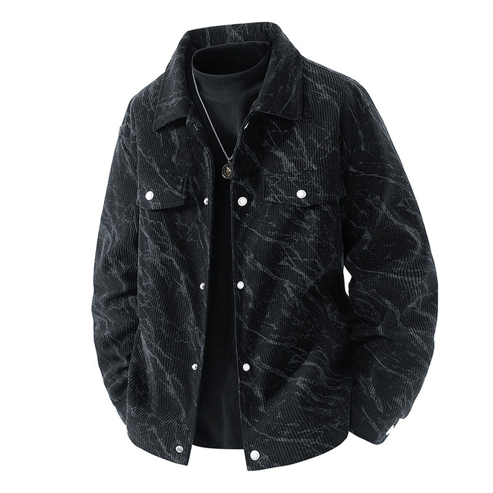Herren Modische Cordjacke mit stylischem Design Drune