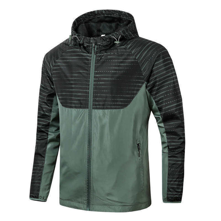 Herren Wasserabweisende Sportjacke mit Kapuze Drune