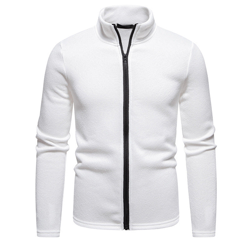 Herren Fleecejacke mit hohem Kragen und durchgehendem Reißverschluss Drune