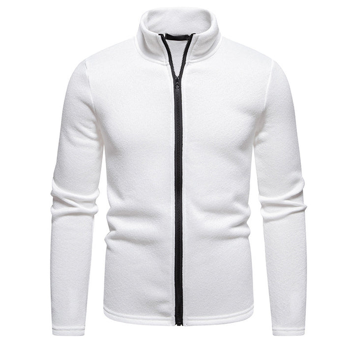 Herren Fleecejacke mit hohem Kragen und durchgehendem Reißverschluss Drune