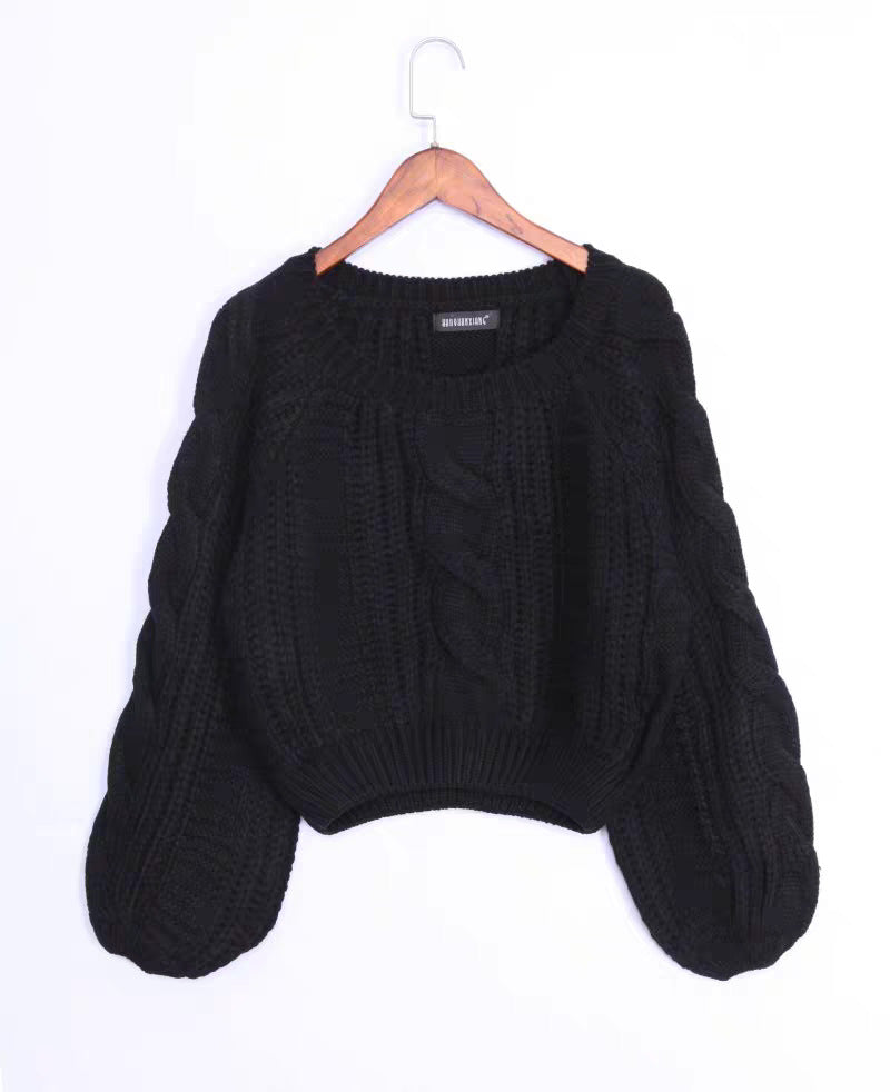 Damen Gemusterter Chunky Pullover Drune