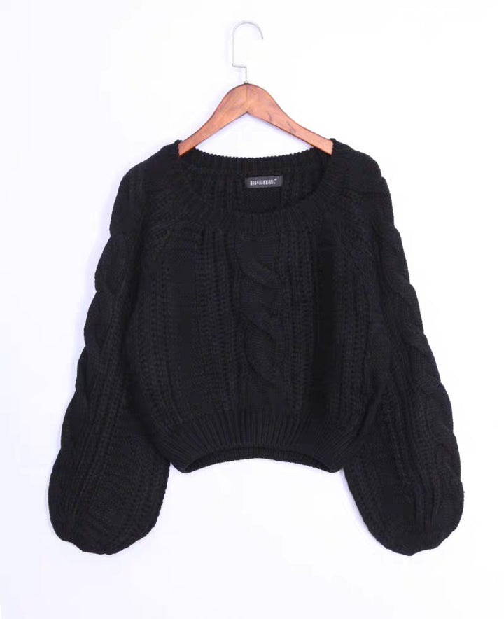 Damen Gemusterter Chunky Pullover Drune