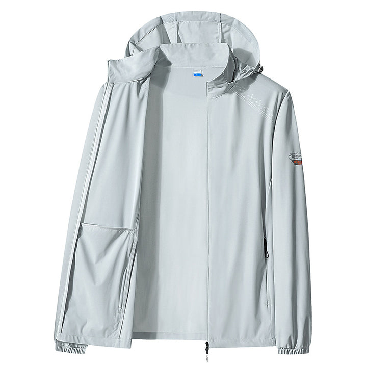 Herren Leichte Funktionsjacke mit Kapuze