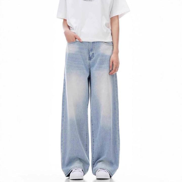 Damen Weit geschnittene Casual Jeans Drune