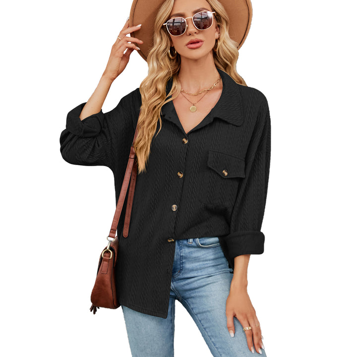 Damen lässige Overshirt mit strukturiertem Design Drune