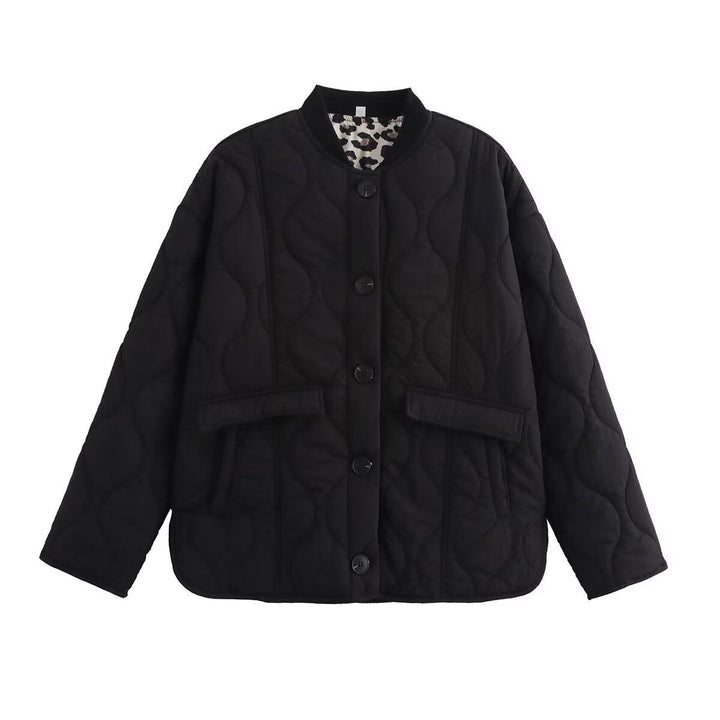 Drune | Damen Oversized Casual Jacke Gequiltetes Design