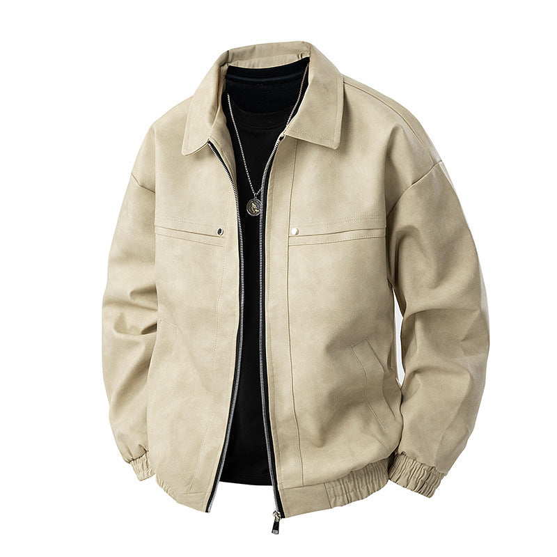 Herren Lässige Wildlederjacke Drune
