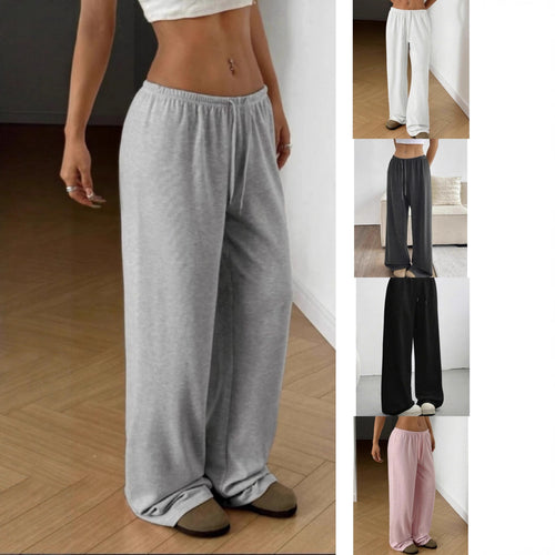 Damen Weite Sweatpants mit elastischem Bund Drune