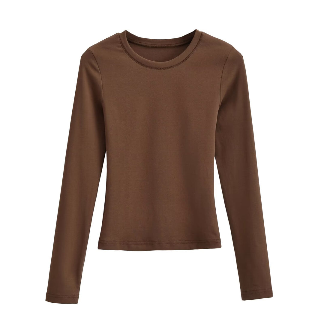 Damen Langarmshirt aus weichem Baumwollmix Drune