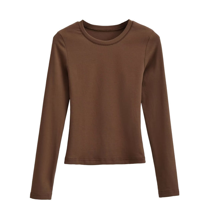 Damen Langarmshirt aus weichem Baumwollmix Drune