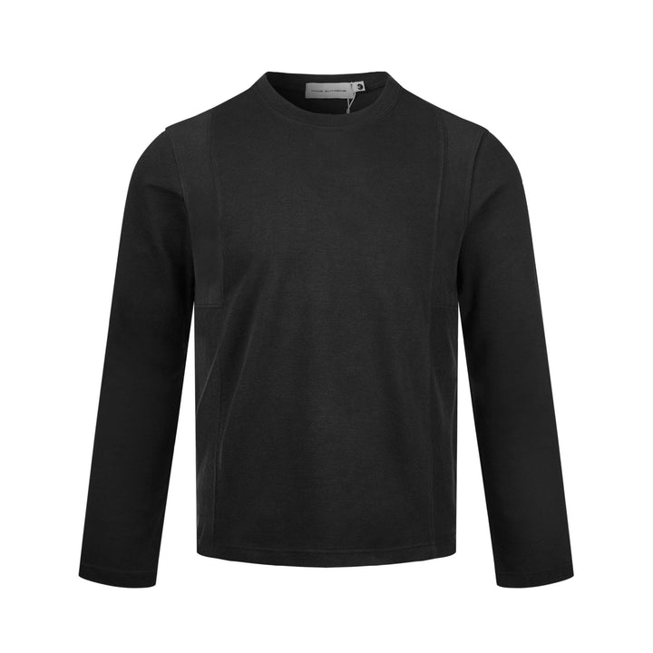 Herren Langärmeliges Feinstrick-Sweatshirt mit Rundhals und dezenter Nahtführung Drune