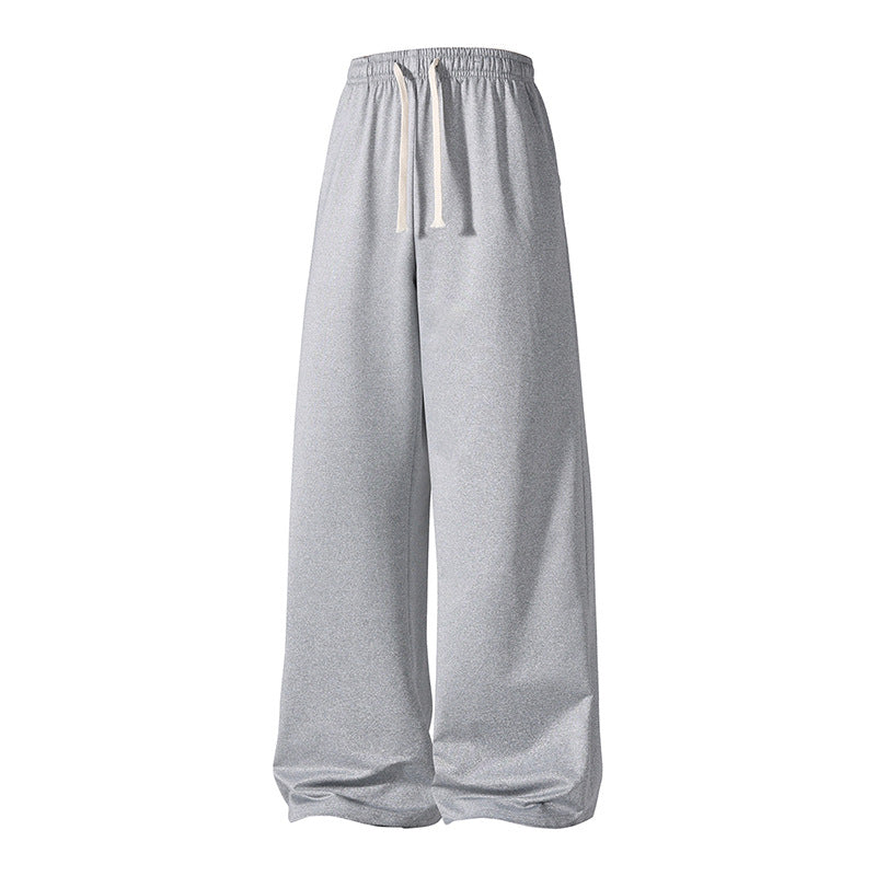 Damen ultraweite Palazzo-Sweathose mit elastischem Komfortbund und Kordelzug Drune
