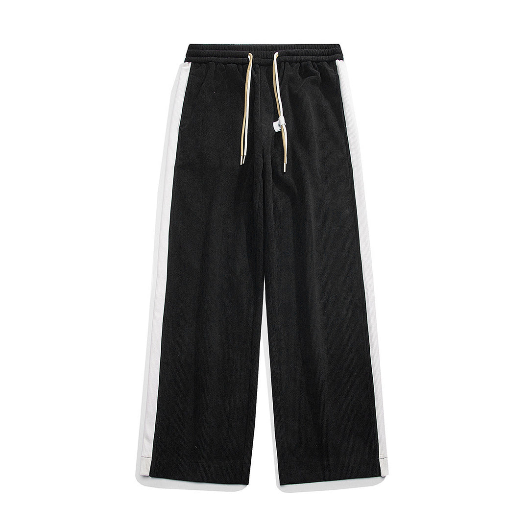 Damen Elegante und lässige Cordhose mit seitlichen Streifen Drune