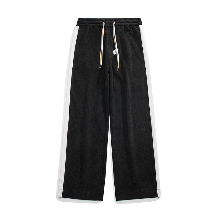 Damen Elegante und lässige Cordhose mit seitlichen Streifen Drune