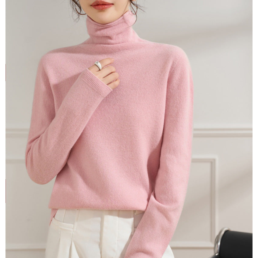 Damen Leichter Kaschmir-Mix Rollkragenpullover mit feinem Soft-Finish und schmaler Silhouette Drune