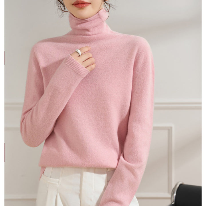 Damen Leichter Kaschmir-Mix Rollkragenpullover mit feinem Soft-Finish und schmaler Silhouette Drune
