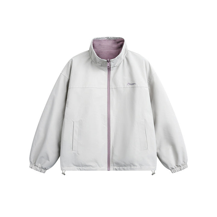 Unisex Leichte Softshelljacke mit wärmendem Fleeceinnenfutter, Stehkragen und Kordelzug Drune