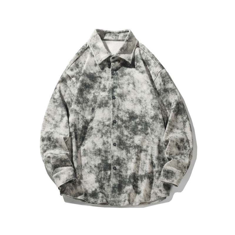 Damen Große Hemdbluse aus Cord Drune